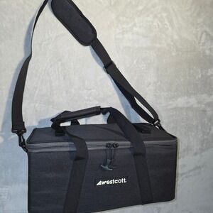 Westcott Black Camera Carry Case Bag with Shoulder Strap & Handles‎ Lens Video